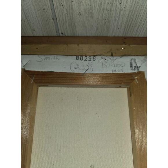 Vtg Asian Chinese Painting Cork Paper Bird Flowers Professionally Framed Signed - Picture 9 of 9